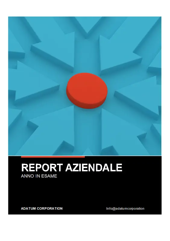 Report aziendale audace modern bold