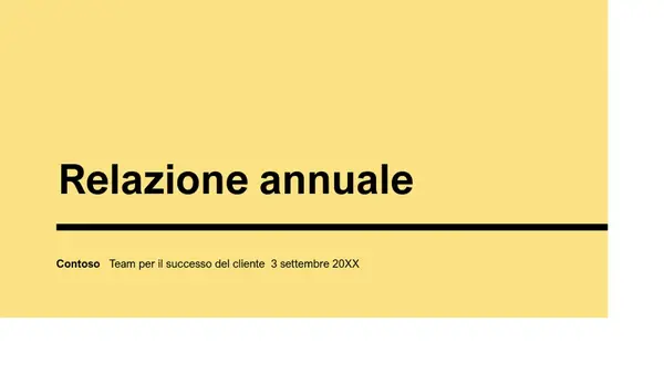 Presentazione annuale d’impatto modern-simple