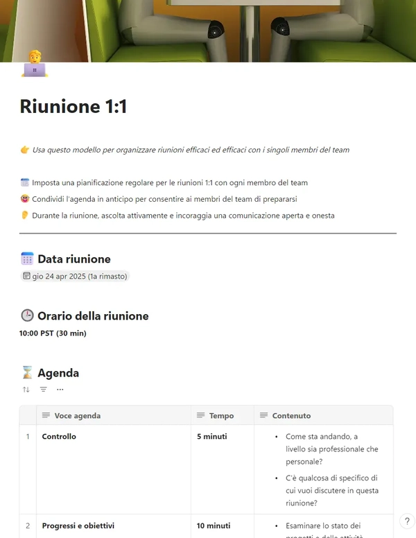 Riunione 1:1