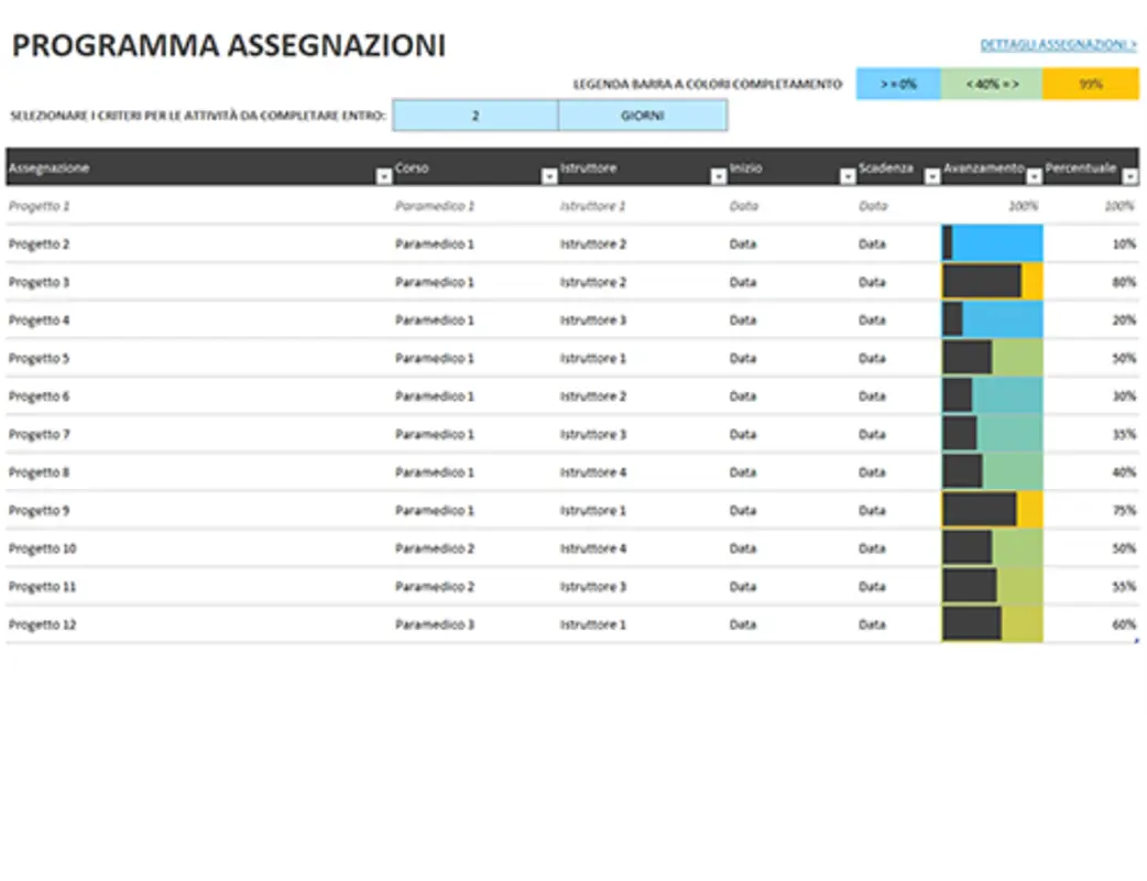 Programma assegnazioni gray modern-simple