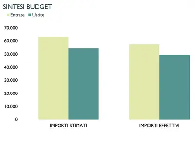 Budget aziendale mensile modern-simple