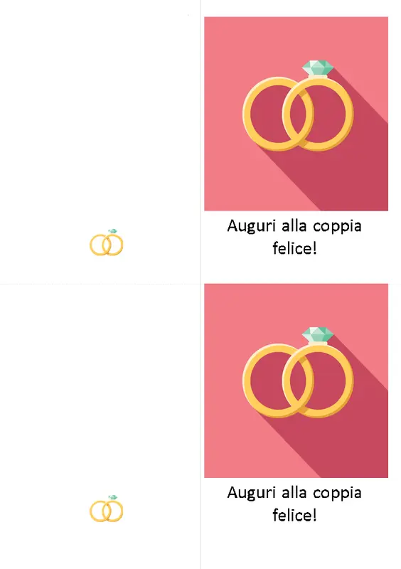 Biglietto di auguri per una festa di fidanzamento modern-simple