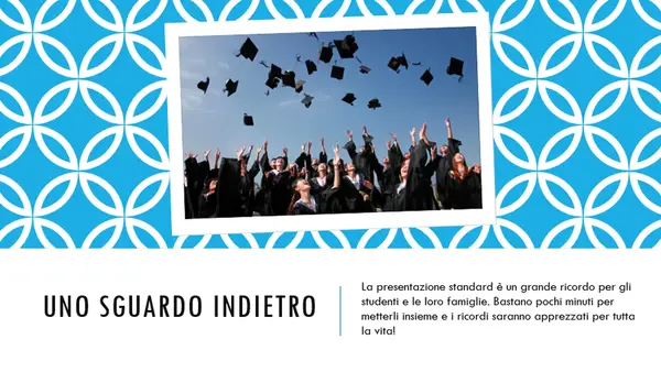 Presentazione di fine anno vintage retro