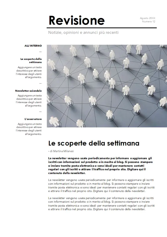Newsletter aziendale modern-simple