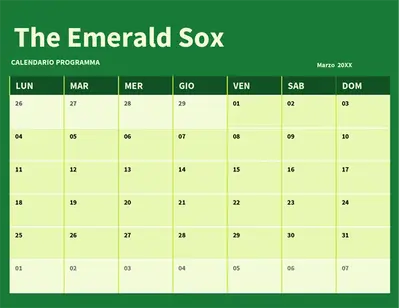 Turni della squadra, programmazione e calendario modern-simple