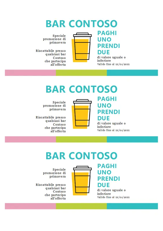 Coupon organic simple