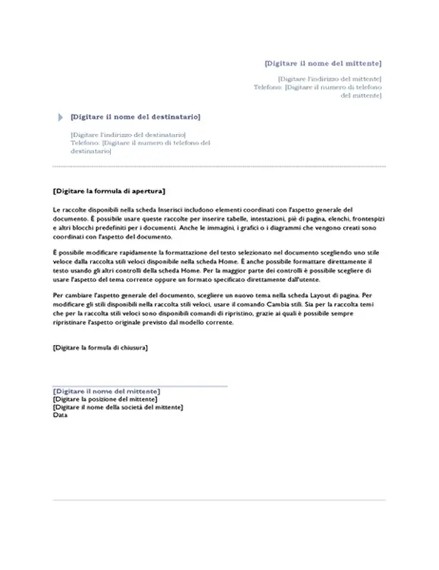 Lettera (tema Origine)