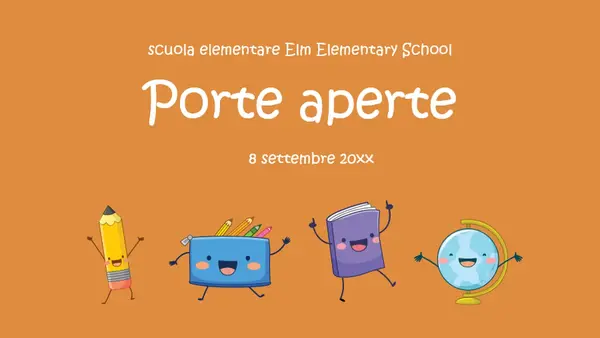Presentazione porte aperte whimsical-color-block