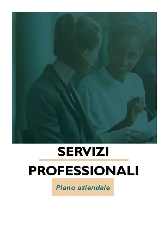 Piano aziendale per servizi professionali modern-simple