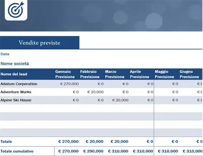 Registro lead di vendita per piccole aziende modern simple