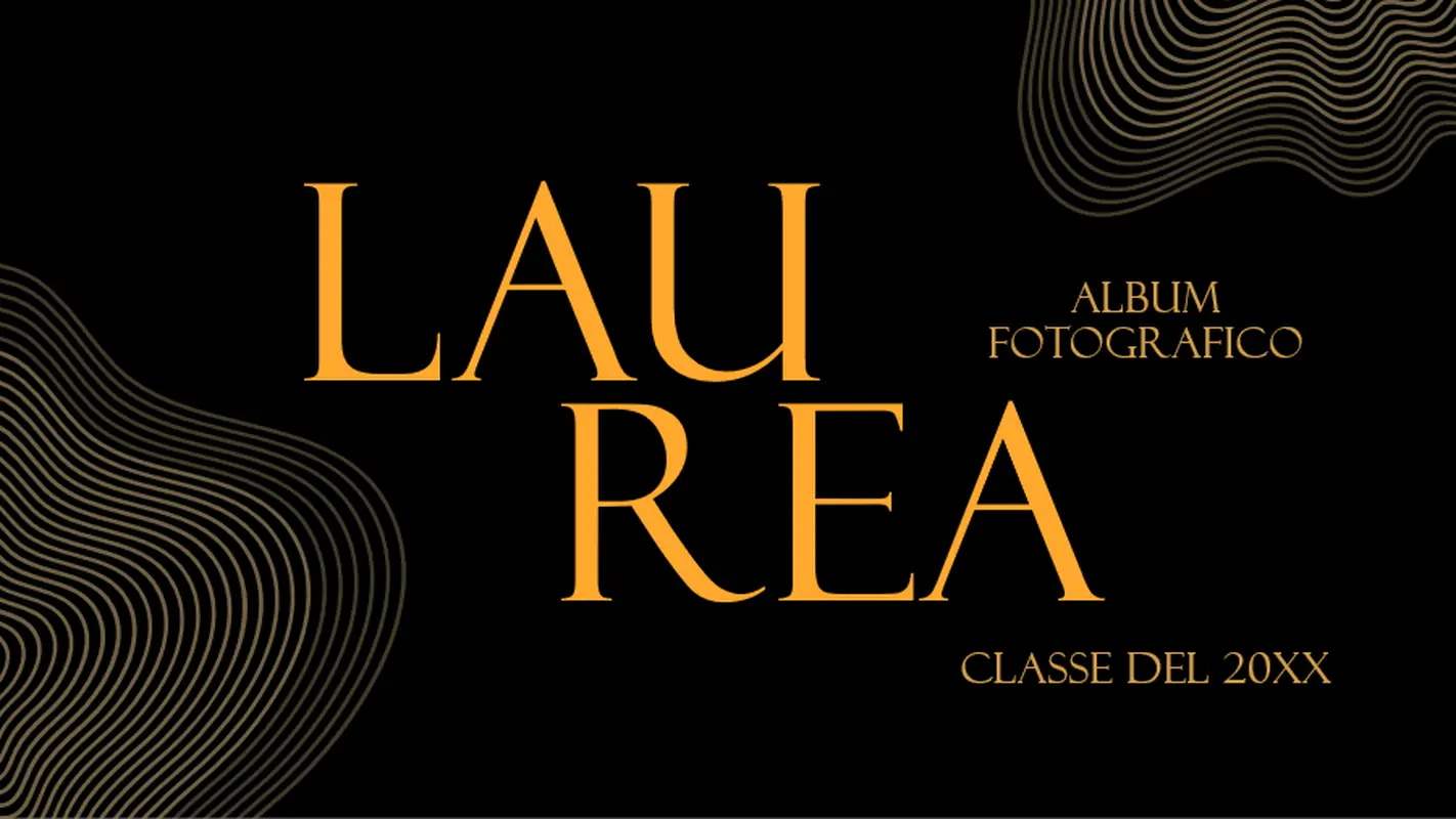 Album fotografico laurea con sfondo scuro modern bold