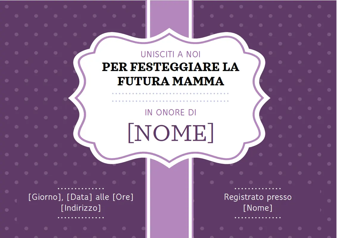 Invito al baby shower vintage retro