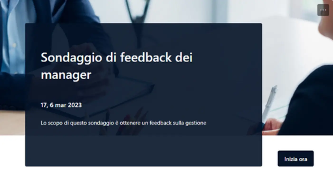 Sondaggio di feedback dei manager gray