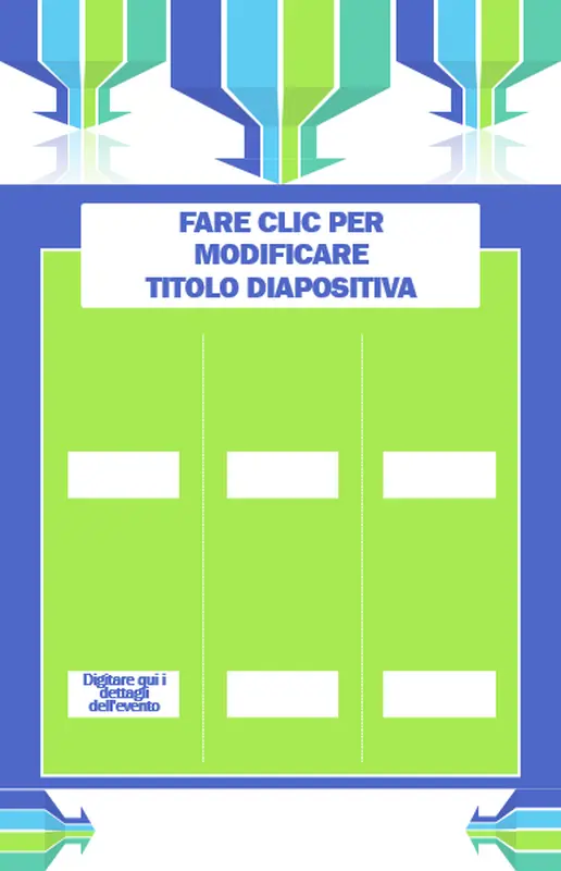 Poster per la collettività modern-color-block