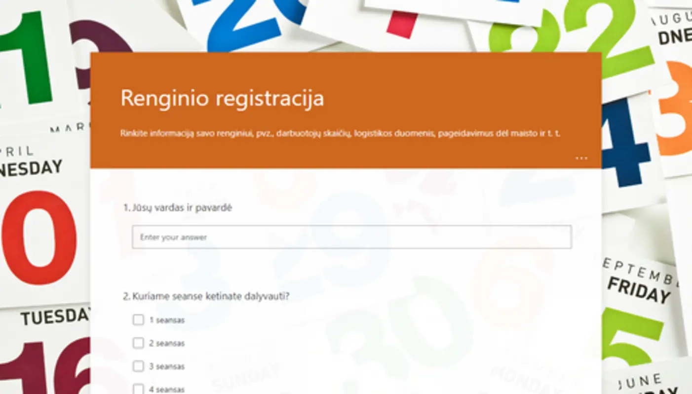 Registrazione all’evento orange