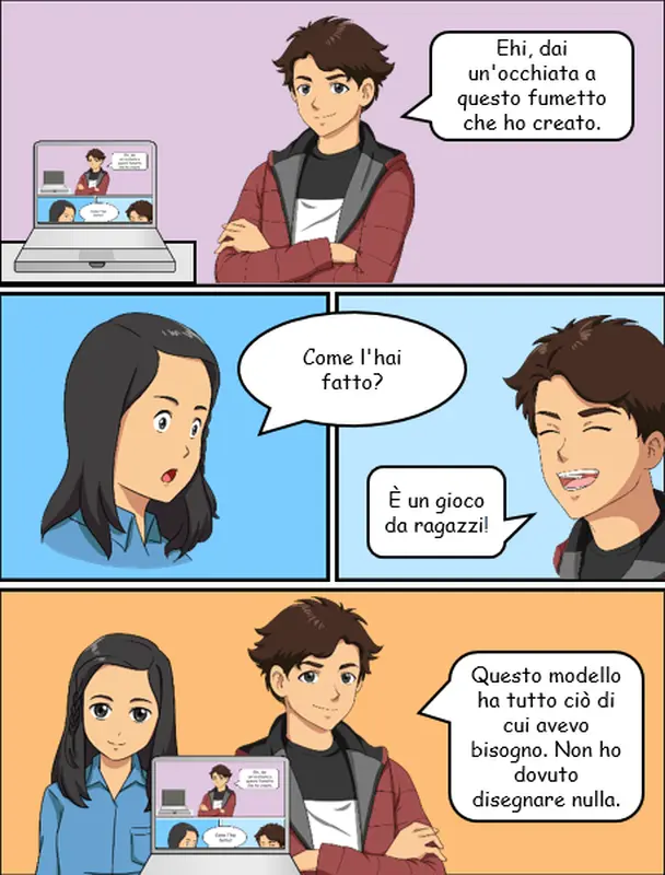 Crea il tuo fumetto in stile Manga whimsical color block