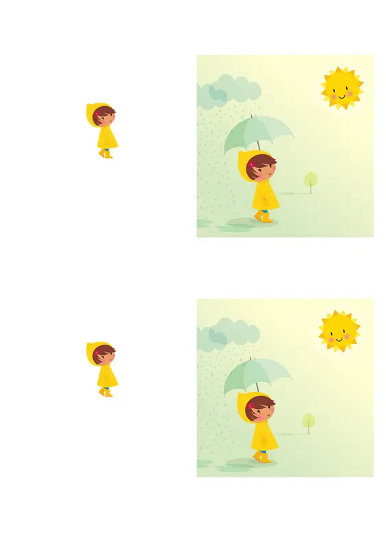 Biglietto dell'amicizia giorni piovosi whimsical-color-block