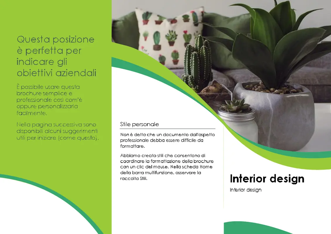 Brochure per interior design modern-color-block