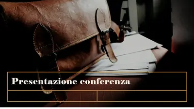 Presentazione classica per conferenza vintage