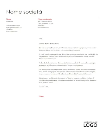 Carta intestata (design moderno semplice)