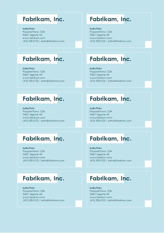 Biglietti da visita basici modern bold