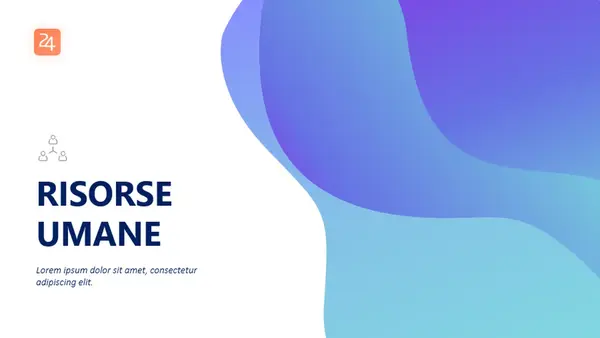 Risorse umane, da 24Slides modern-simple