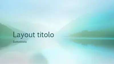 Presentazione a tema serenità nella natura (widescreen)