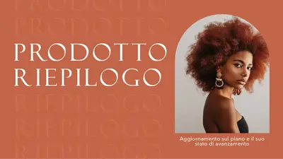 Presentazione di riepilogo del prodotto modern simple