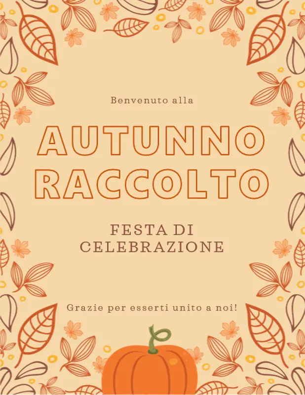 Materiali stampabili per una festa autunnale whimsical-line