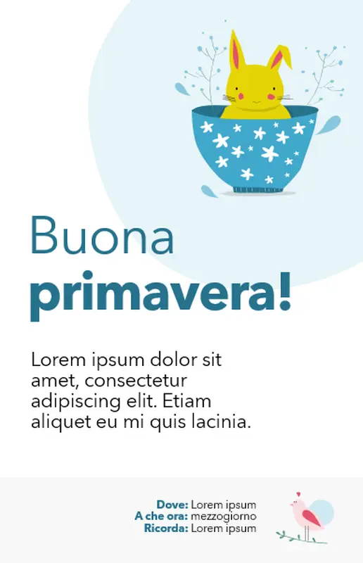 Decorazioni primaverili  whimsical color block