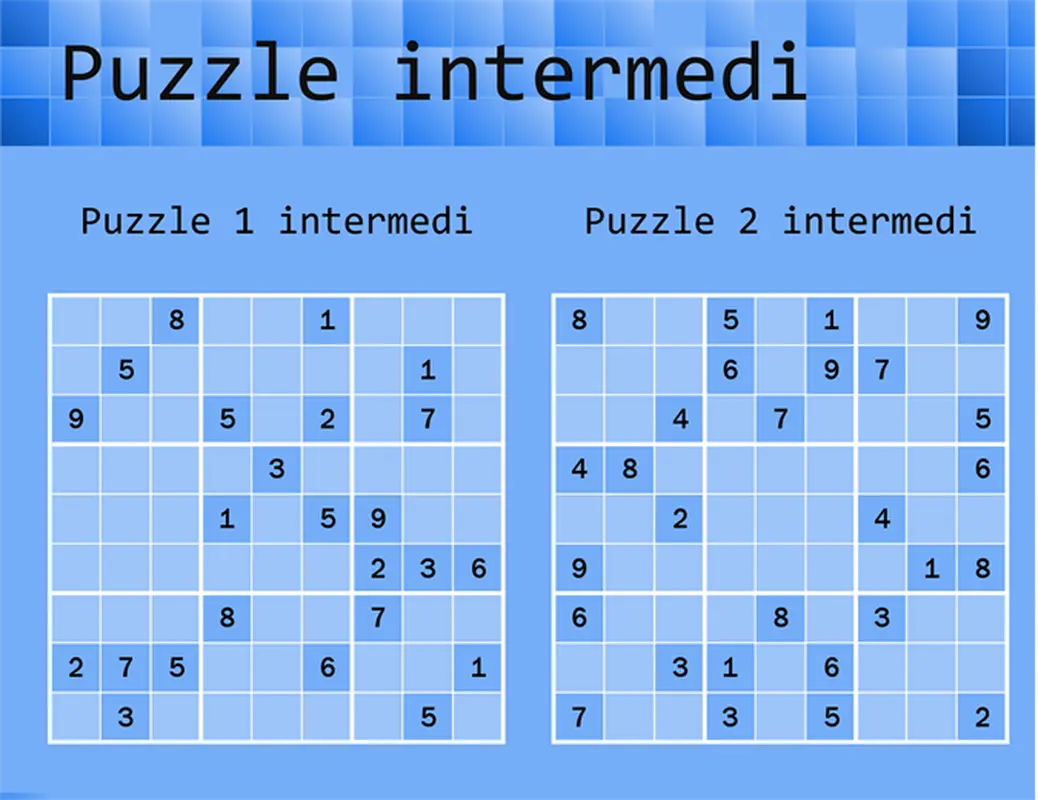 Gioco di Sudoku modern color block