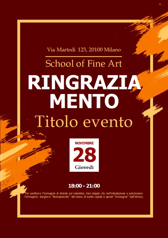 Moderno volantino del Giorno del Ringraziamento modern