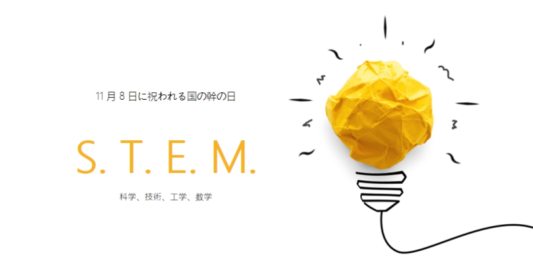 科学、技術、工学、数学 yellow modern-simple