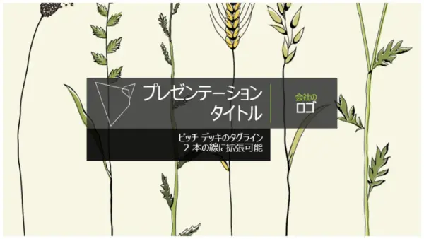 ピッチ デッキ gray organic-simple