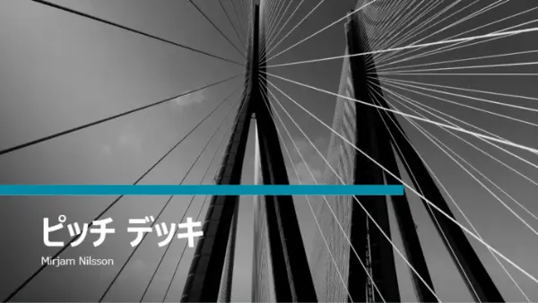 金融関係ピッチ デッキ blue modern-simple