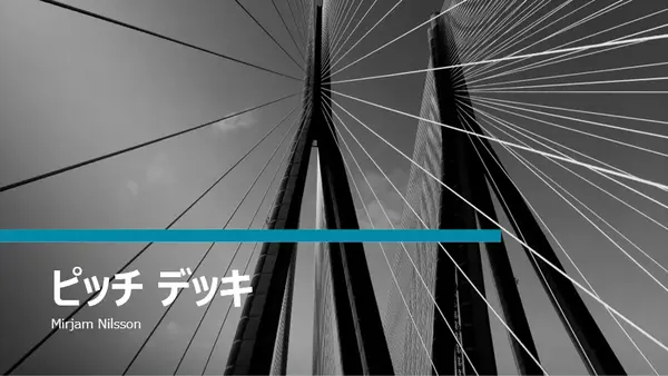 金融関係ピッチ デッキ modern-simple