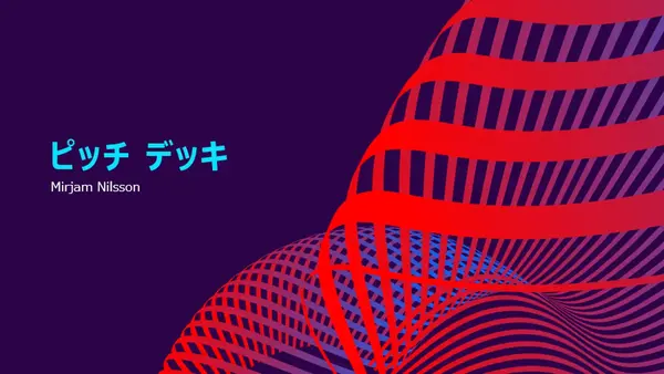 未来的なピッチ デッキ modern-bold