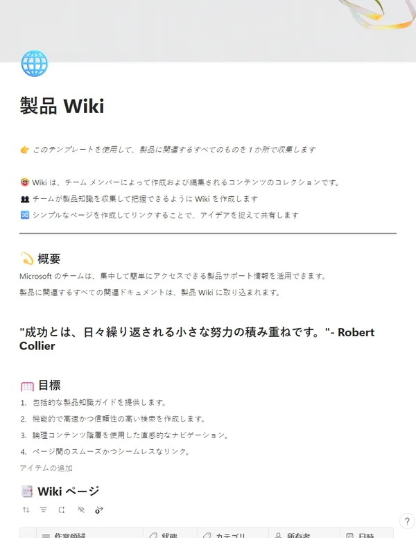 製品 Wiki