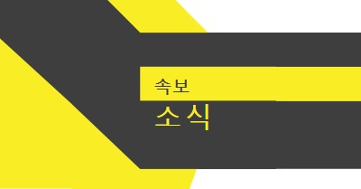 뉴스 플래시 yellow modern-bold