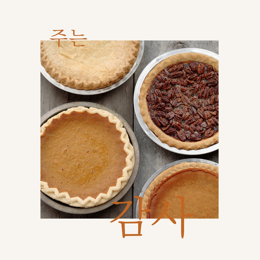 파이에 감사드립니다. white modern-simple