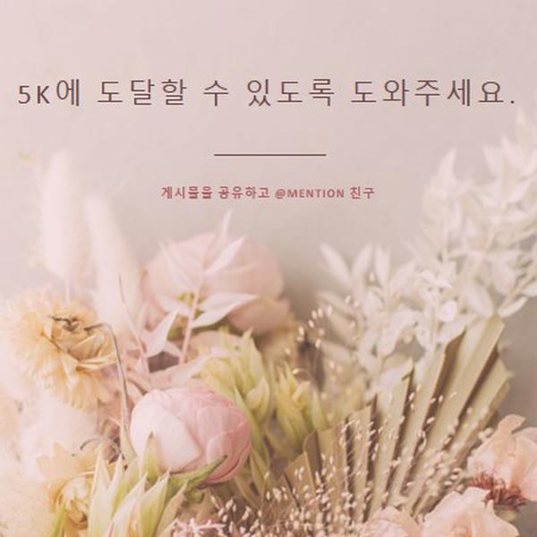 꽃의 느낌 pink modern-simple