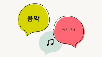 음악 언어 white whimsical-line