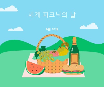 인생의 피크닉 green whimsical-color-block