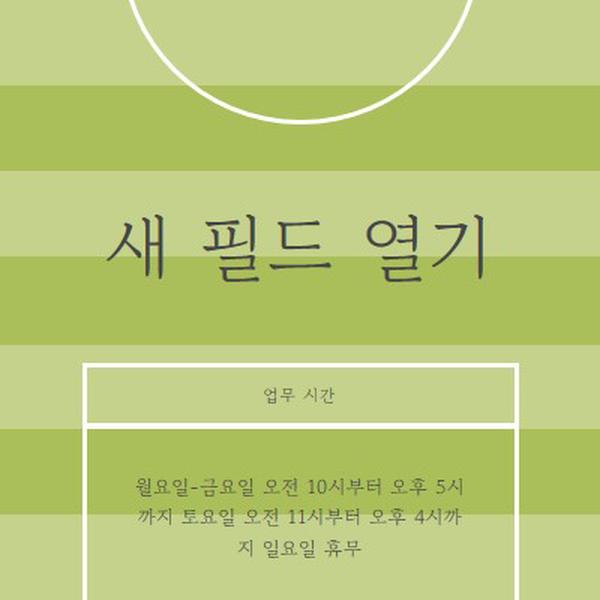 필드 목표 green modern-geometric-&-linear