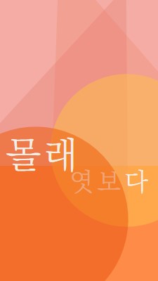 프리미어 미리 보기 orange modern-color-block