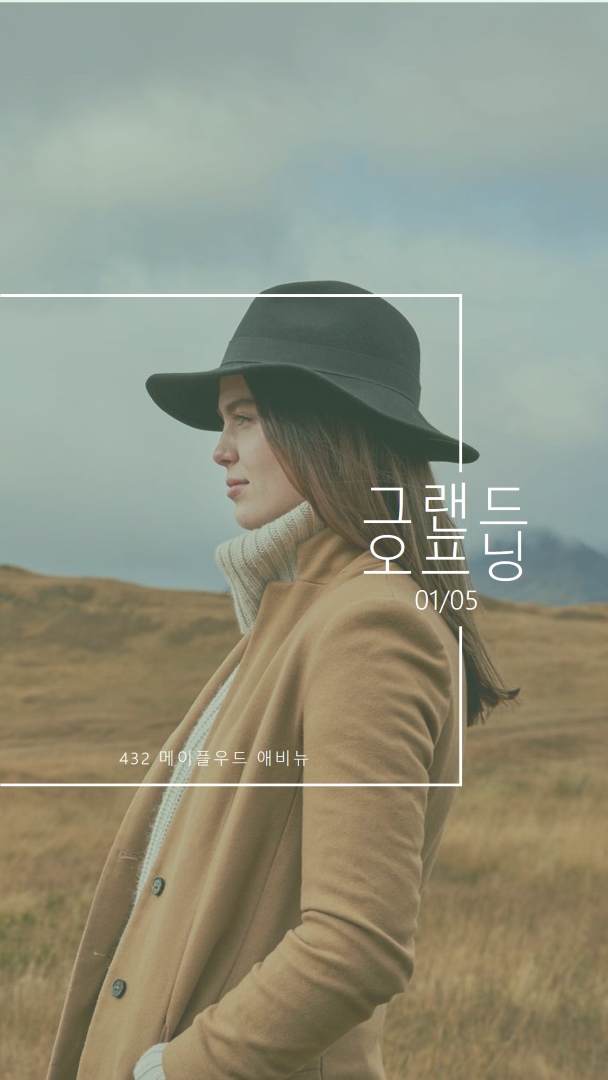 바람에 휩쓸린 평원 brown modern-simple