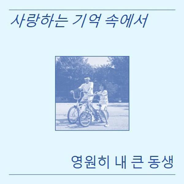 내 동생의 사랑스러운 기억에서 blue vintage,retro