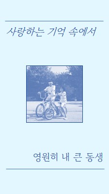 내 동생의 사랑스러운 기억에서 blue vintage,retro