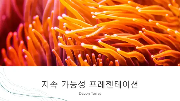 바다 프레젠테이션 organic-simple