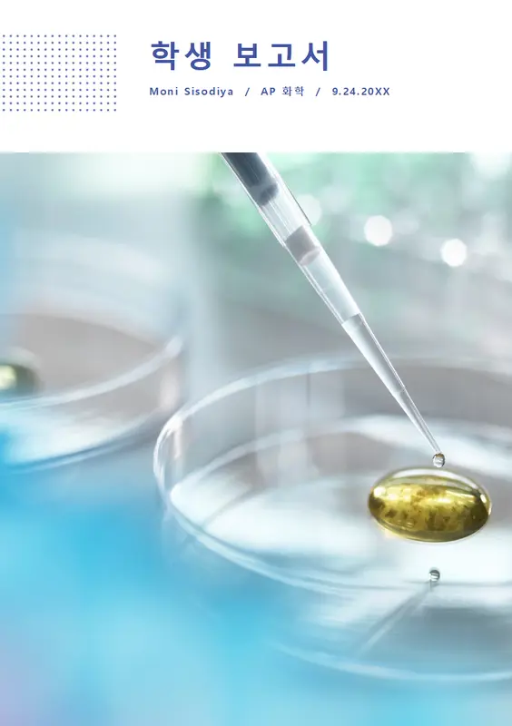 클래식 학생 보고서 modern simple